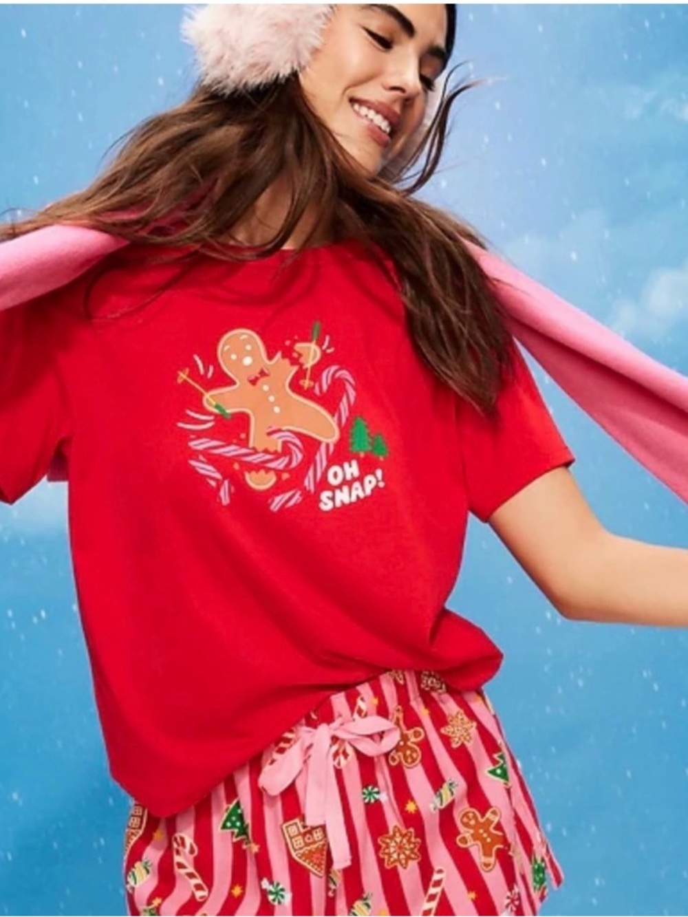 NWT - Graphic Holiday Tee